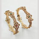 NAFJ Classic Pota Stone Openable Bangles Set