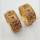 NAFJ Classic Pota Stone Openable Bangles Set