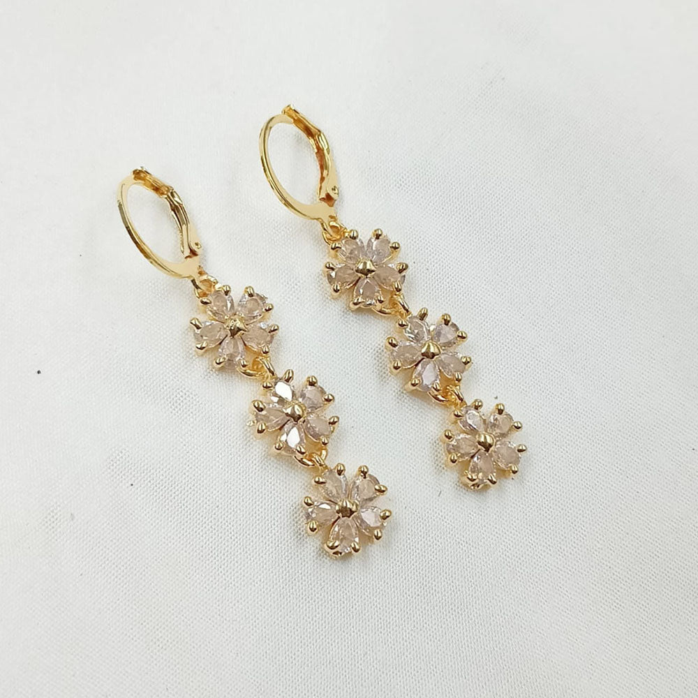 NAFJ Crystal Stones Dangler Earrings