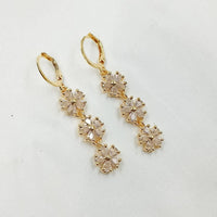 NAFJ Crystal Stones Dangler Earrings