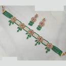 NAFJ Heritage Heavy Polki Kundan And Pearl Choker Necklace Set