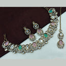 NAFJ Traditional Beautiful Kundan Stone Necklace Set For All Occassions
