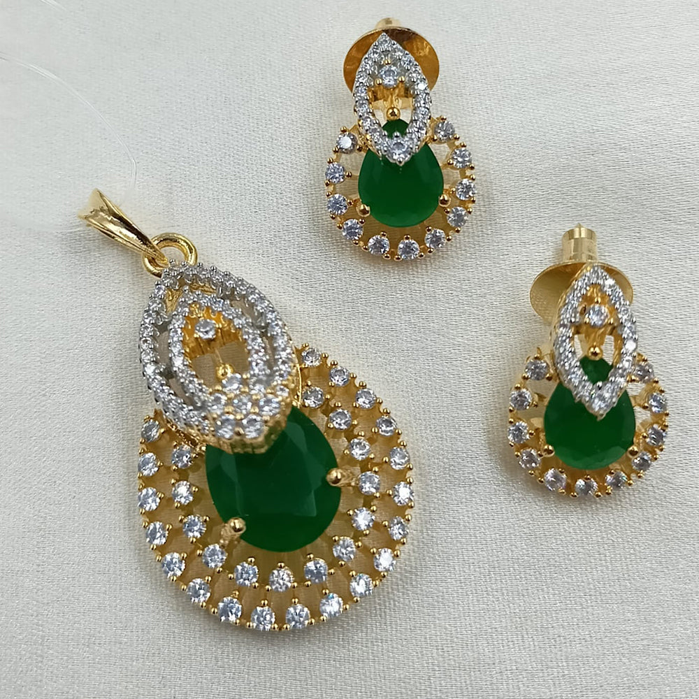 NAFJ Sparkling Crystal And Austrian Stone Pendant Jewellery Set