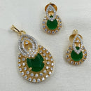 NAFJ Sparkling Crystal And Austrian Stone Pendant Jewellery Set