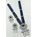 NAFJ Sparkling American Daimonds For Modern Elegance Long Necklace Set