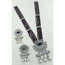NAFJ Sparkling American Daimonds For Modern Elegance Long Necklace Set