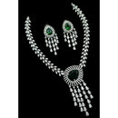 NAFJ Luxurious American Diamond Necklace Set