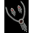 NAFJ Luxurious American Diamond Necklace Set