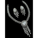 NAFJ Luxurious American Diamond Necklace Set