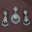 NAFJ Radiant Sparkle American Diamond Penndant Set