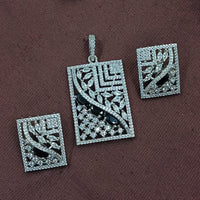 NAFJ Radiant Sparkle American Diamond Dangler Earrings