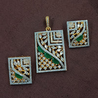 NAFJ Radiant Sparkle American Diamond Dangler Earrings