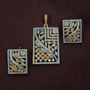 NAFJ Radiant Sparkle American Diamond Dangler Earrings