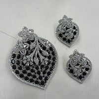 NAFJ Radiant Sparkle American Diamond Dangler Earrings