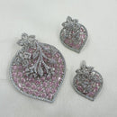 NAFJ Radiant Sparkle American Diamond Pendant Set