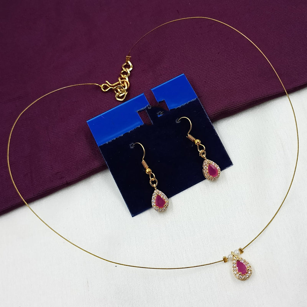 NAFJ Stylish Austrian Stone And Pearl Statement Necklace Set