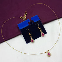 NAFJ Stylish Austrian Stone And Pearl Statement Necklace Set