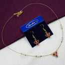 NAFJ Stylish Crystal Stone And Pearl Statement Necklace Set