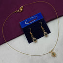 NAFJ Stylish Austrian Stone And Pearl Statement Necklace Set