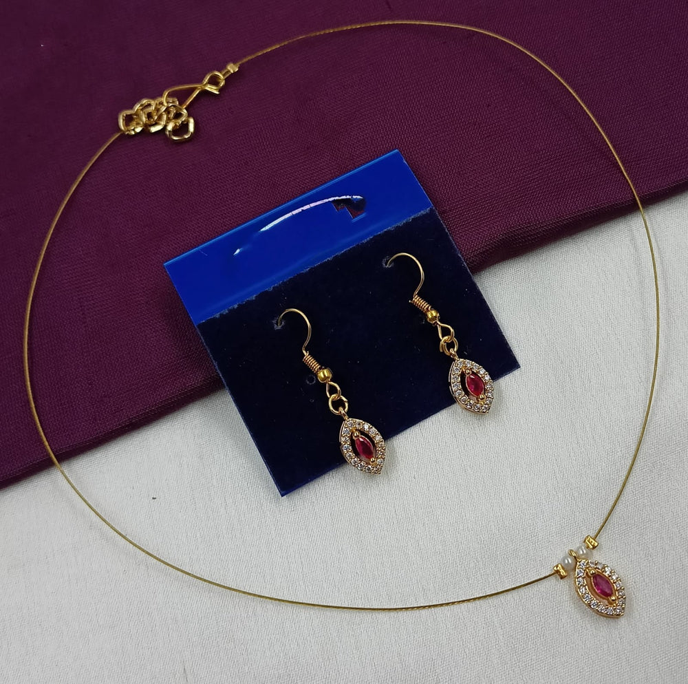 NAFJ Stylish Austrian Stone And Pearl Statement Necklace Set