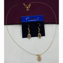 NAFJ Stylish Austrian Stone And Pearl Statement Necklace Set