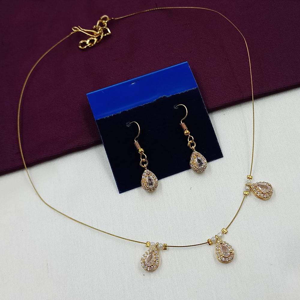 NAFJ Stylish Austrian Stone And Pearl Statement Necklace Set