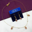 NAFJ Stylish Austrian Stone And Pearl Statement Necklace Set