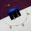 NAFJ Stylish Austrian Stone And Pearl Statement Necklace Set