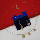 NAFJ Stylish Austrian Stone And Pearl Statement Necklace Set