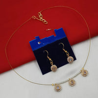 NAFJ Stylish Austrian Stone And Pearl Statement Necklace Set