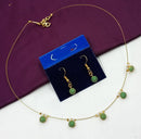 NAFJ Stylish Austrian Stone And Pearl Statement Necklace Set