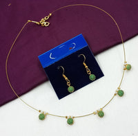 NAFJ Stylish Austrian Stone And Pearl Statement Necklace Set