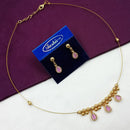 NAFJ Stylish Austrian Stone And Pearl Statement Necklace Set