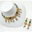 NAFJ Shimmering Crystal And Pota Stone Pearl Beaded Necklace Set