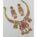 NAFJ Shimmering Pota Stone And Pearl Necklace Set