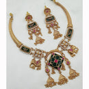 NAFJ Shimmering Pota Stone And Pearl Necklace Set