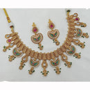 NAFJ Shimmering Pota Stone And Pearl Necklace Set