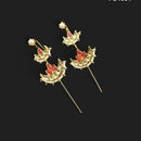 NAFJ Royal Look Kundan Stone Ethnic Earcuff Earrings