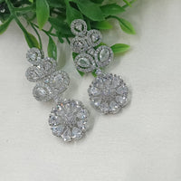 NAFJ Designer American Diamond Party Wear Dangler Earrings