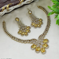 NAFJ Glamorous American Daimond Statement Necklace Set