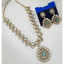 NAFJ Heritage Polki Kundan Stone Austrian Necklace Necklace Set