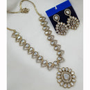 NAFJ Heritage Polki Kundan Stone Austrian Necklace Necklace Set
