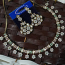 NAFJ Heritage Polki Kundan Stone Austrian Necklace Necklace Set