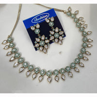 NAFJ Heritage Polki Kundan Stone Austrian Necklace Necklace Set