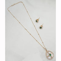 NAFJ Elegant Polki Kundan Stone Designer Pendant Set