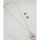 NAFJ Elegant Polki Kundan Stone Designer Pendant Set