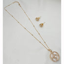 NAFJ Elegant Polki Kundan Stone Designer Pendant Set