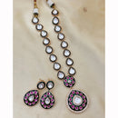 NAFJ Traditional Polki Kundan And Meenakari Designer Necklace Set