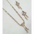 NAFJ Luxury Polki Kundan Stone And Austrian Designer Necklace Set