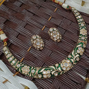 NAFJ Heritage Look Polki Kundan And Meenakari Necklace Set